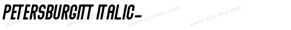 PetersburgITT Italic字体转换